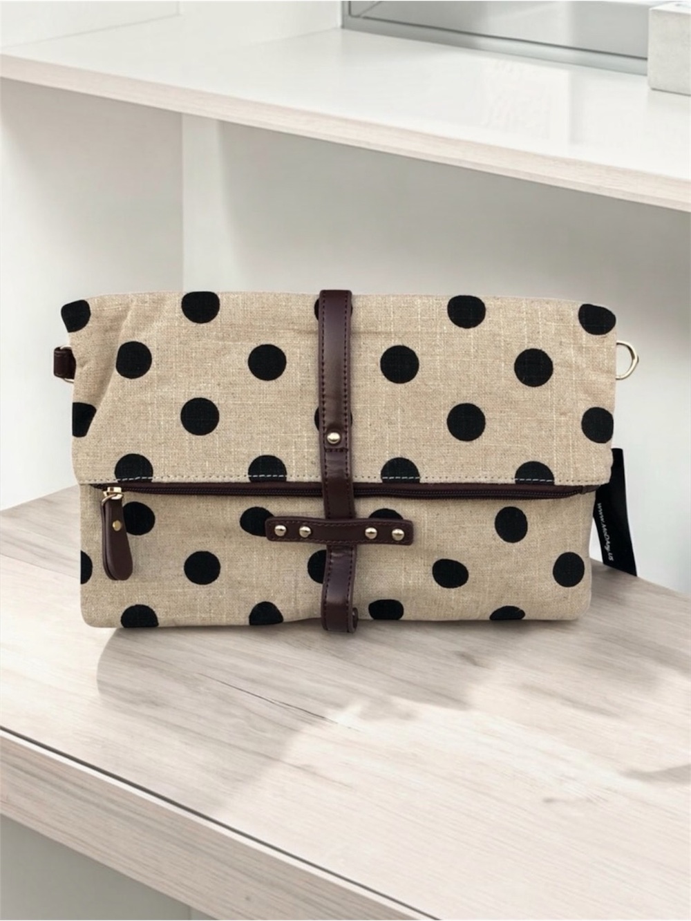 New Polka Dot Clutch And Shoulder Bag
